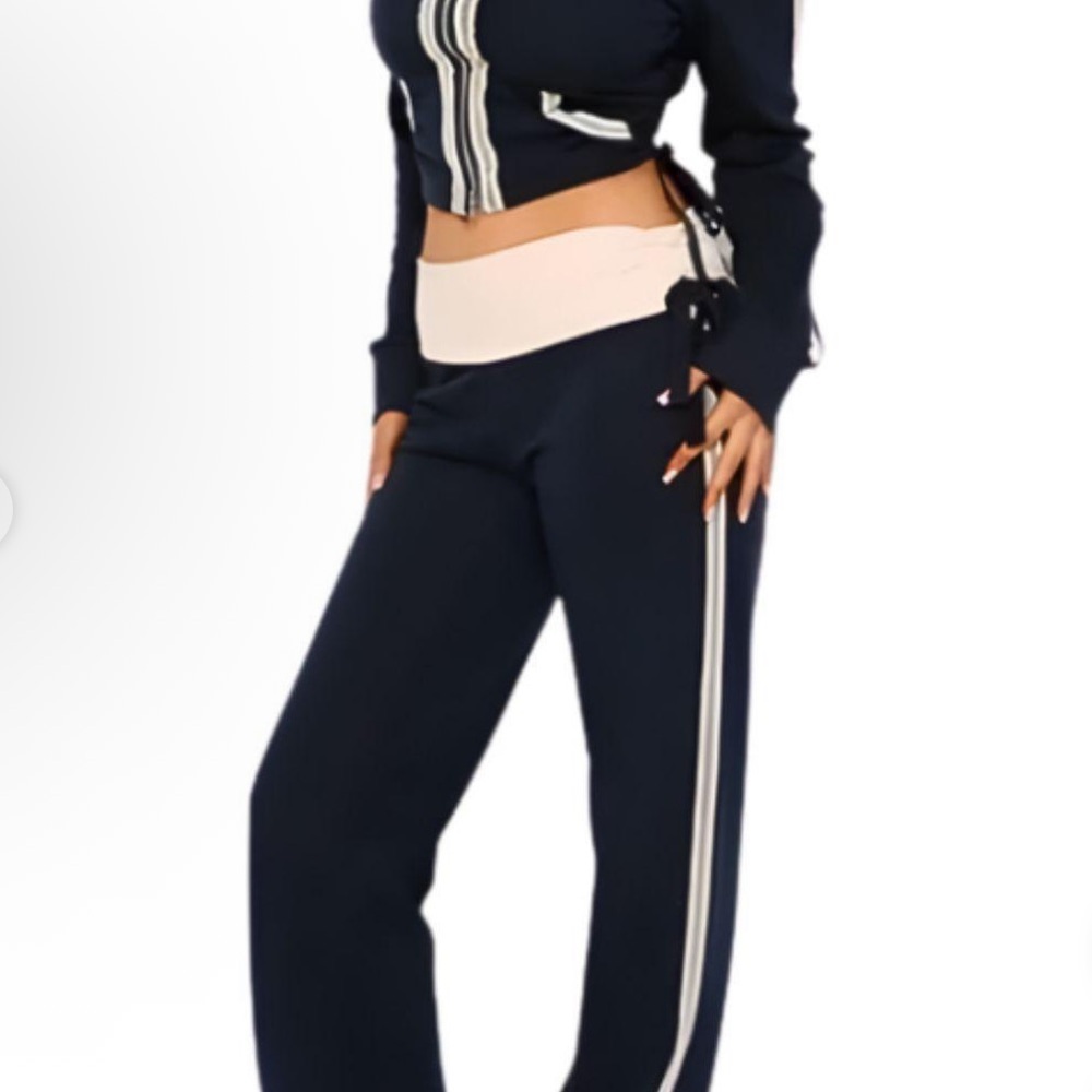 Tiger Mist Navy Track Pants